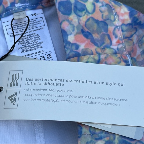 ADIDAS Floral Print Skort Active Skort women’s Size 4 New With Tags - Picture 9 of 10